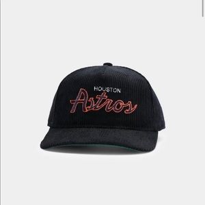 NWT Houston Astros "Black Cord" Old Golfer Snapback